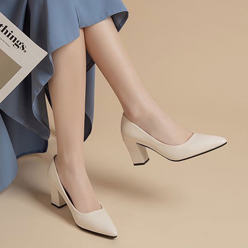 Giày Cao Gót Mũi Nhọn Phong Cách Hàn Quốc Thời Trang Cho Nữ