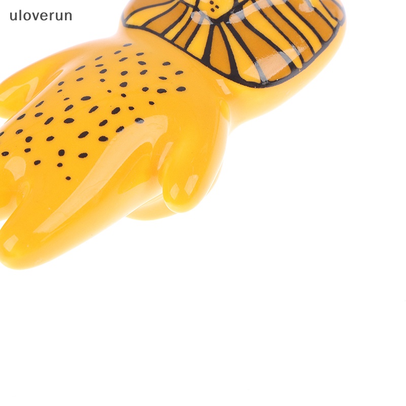 Uloverun Tay Nắm Ngăn Kéo Tủ Một Lỗ Bằng Gốm Hình Động Vật Hoạt Hình Dễ Thương vn