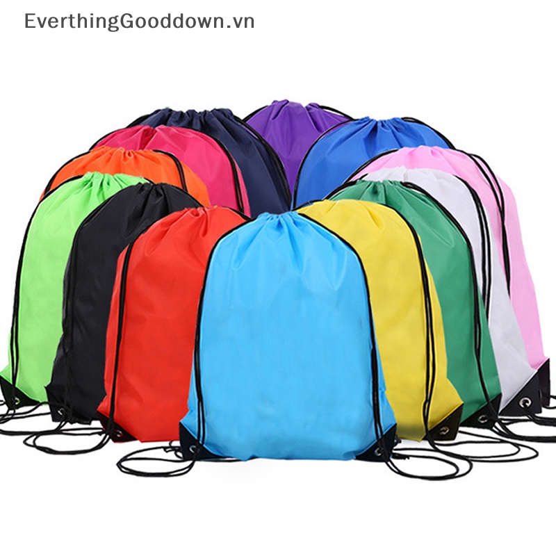 Everthinggooddown Ba Lô Thể Thao Dây Rút Chống Thấm Nước Có Thể Gấp Lại Cho Nam Nữ Đi Bơi / Tập Gym / Cắm