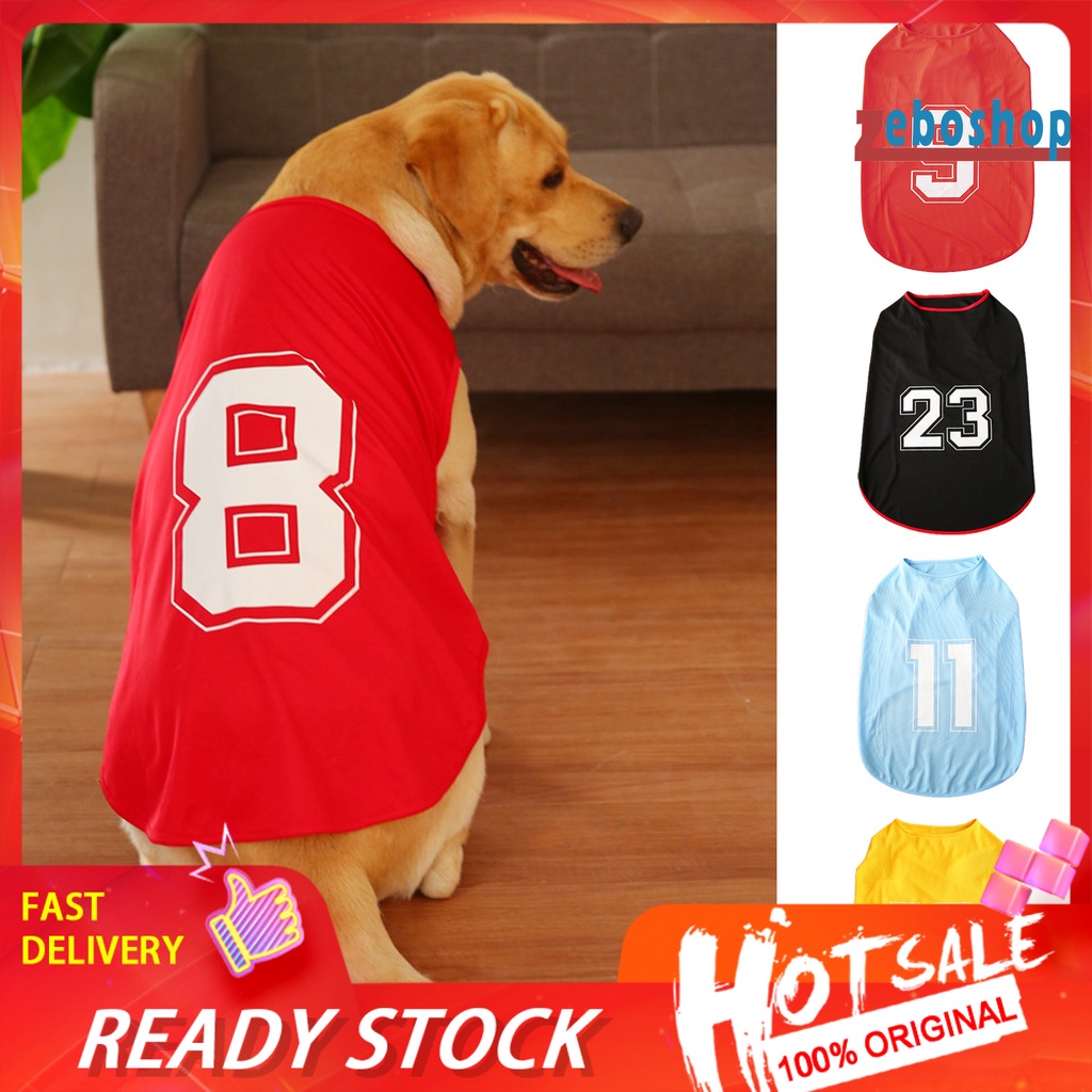 Áo Thun Thể Thao Mùa Hè Thoáng Khí Thoải Mái Cỡ Vừa Và Lớn Cho Cún Cưng