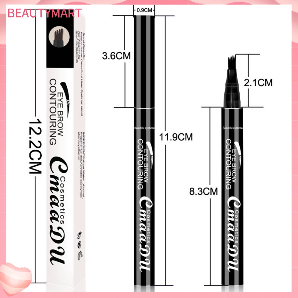 Bút Kẻ Mày CmaaDu Dạng Lỏng Lâu Trôi Chống Thấm Nước