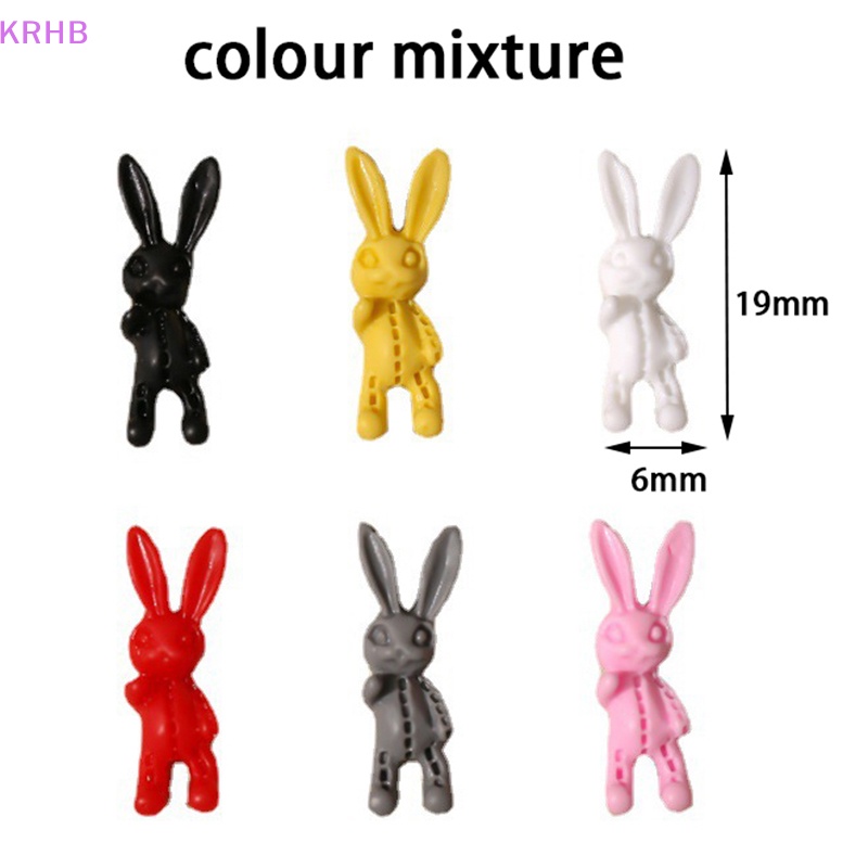 Krhb Set 50 Móng Tay Thỏ Hồng Dễ Thương Phong Cách Hiphop Mới