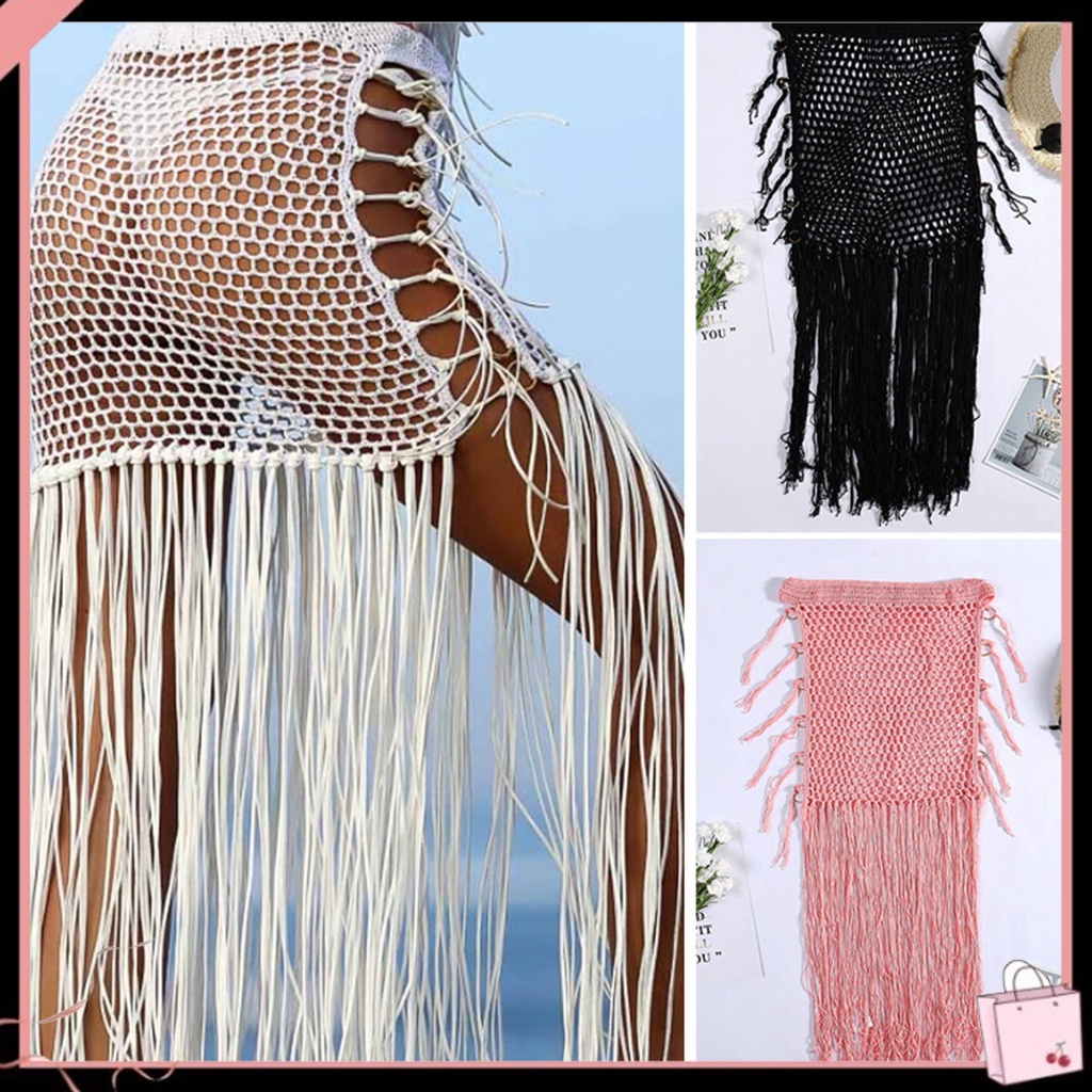 {Soltweter} Khăn Quấn Đi Biển Thiết Kế Đan Móc Thoáng Khí Quyến Rũ Cho Hoạt Động Ngoài Trời