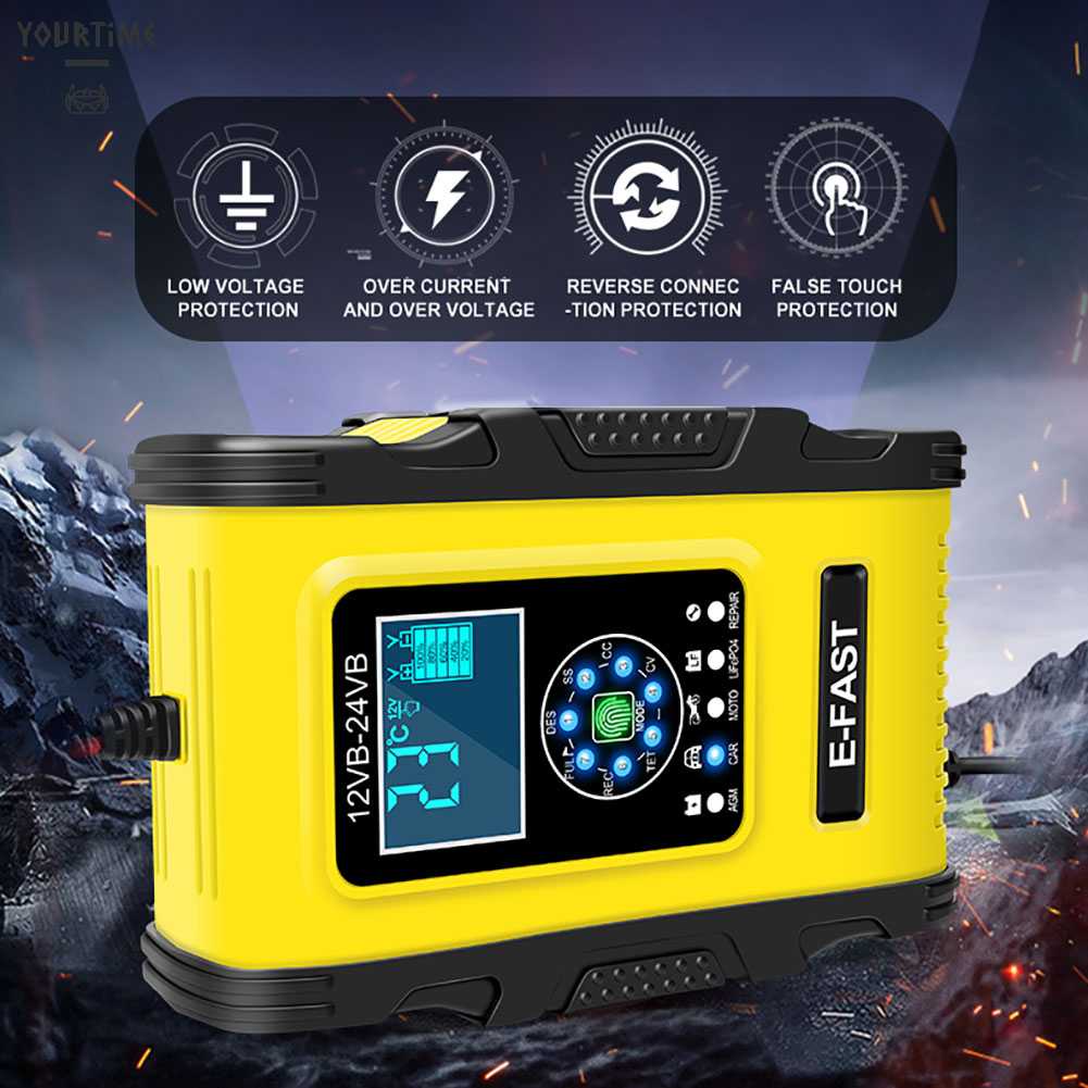 Bộ Sạc Pin Tự Động 7 Cổng 12V 24V Cho Xe Hơi Xe Máy