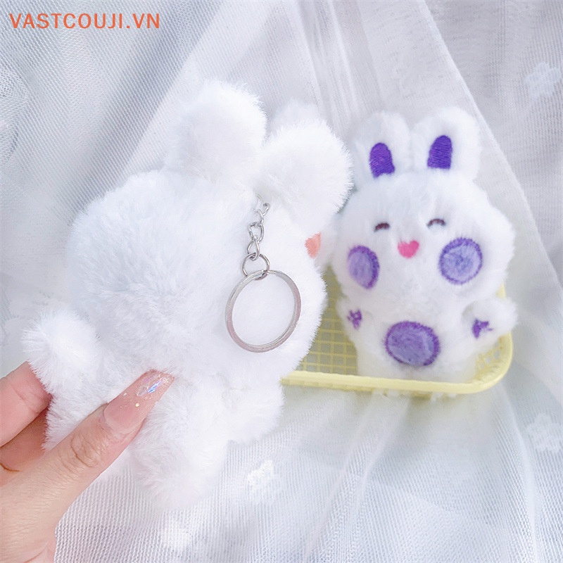 1 Móc Khóa Thỏ Nhồi Bông Dễ Thương