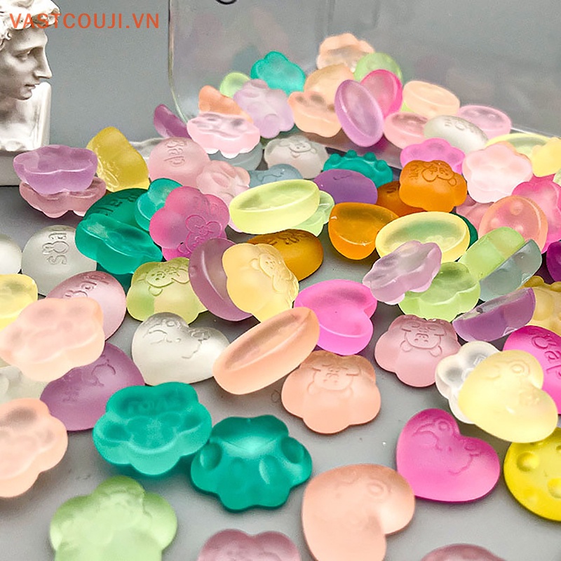 Set 10 Kẹp Tóc Mini Bằng Resin Dễ Thương DIY