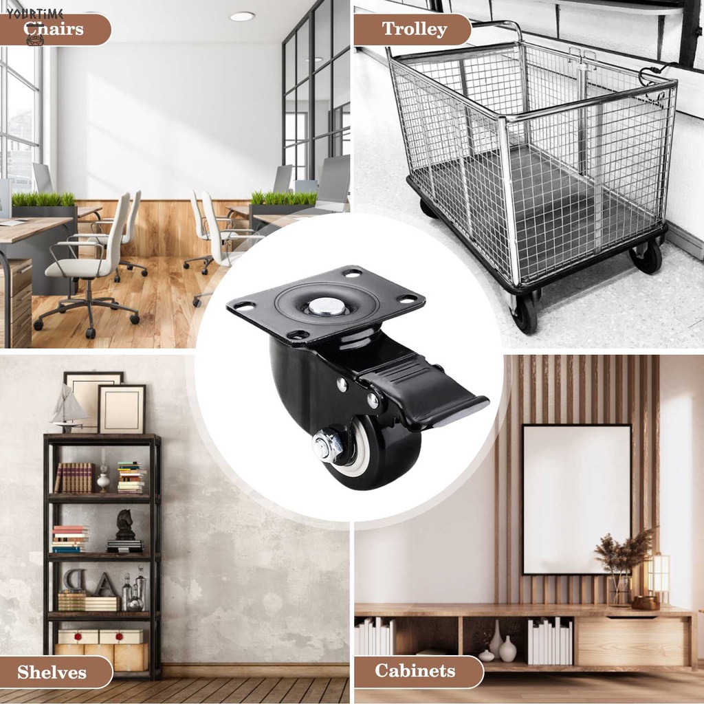 Set 4 Bánh Xe Kèm Phanh 2inch Chuyên Dụng Cho Đồ Nội Thất