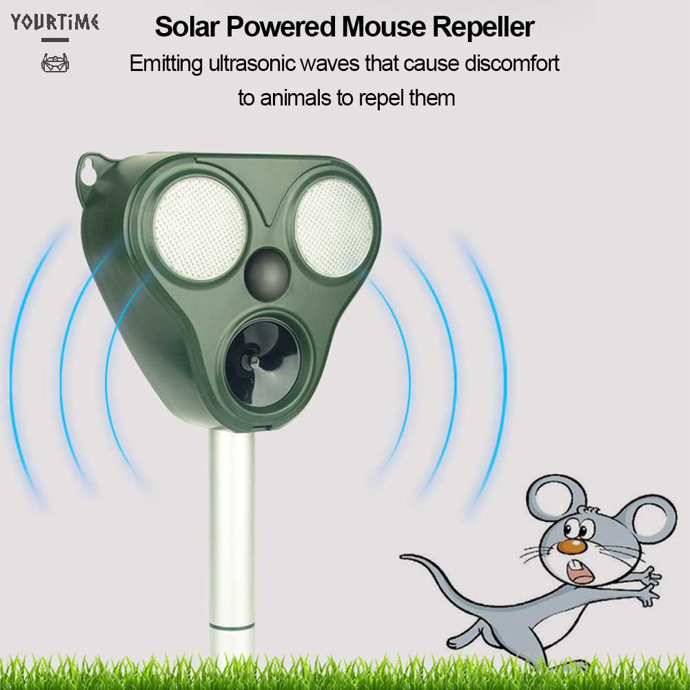 Thiết Bị Đuổi Chuột 120 Lỗ Sử Dụng Năng Lượng Mặt Trời