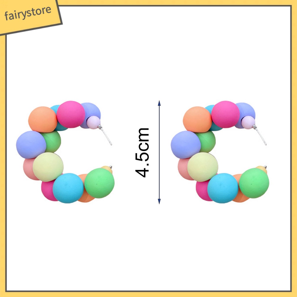 1 Đôi Bông Tai Bạc Sterling 925 Nhiều Màu Sắc Thoải Mái