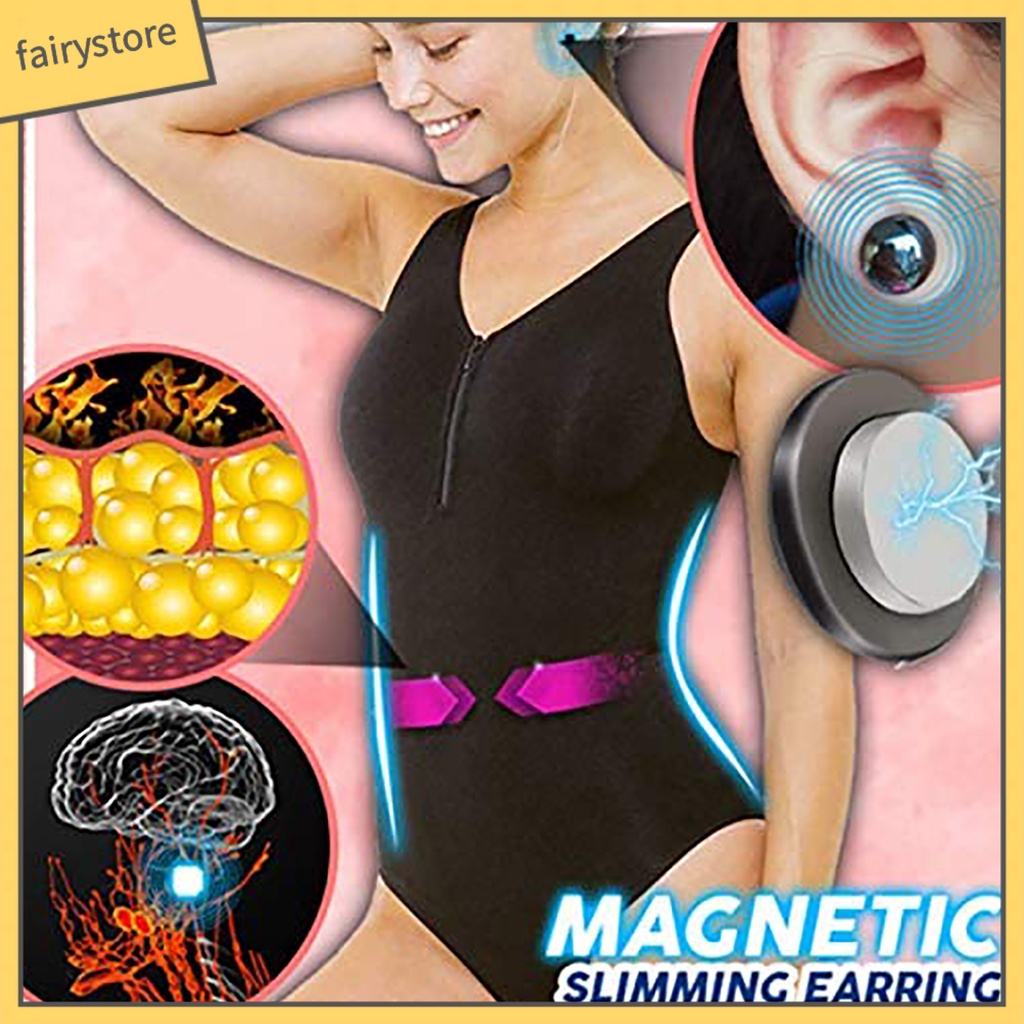 Bộ 4 Khuyên Tai Đinh Tán Giảm Cân Unisex