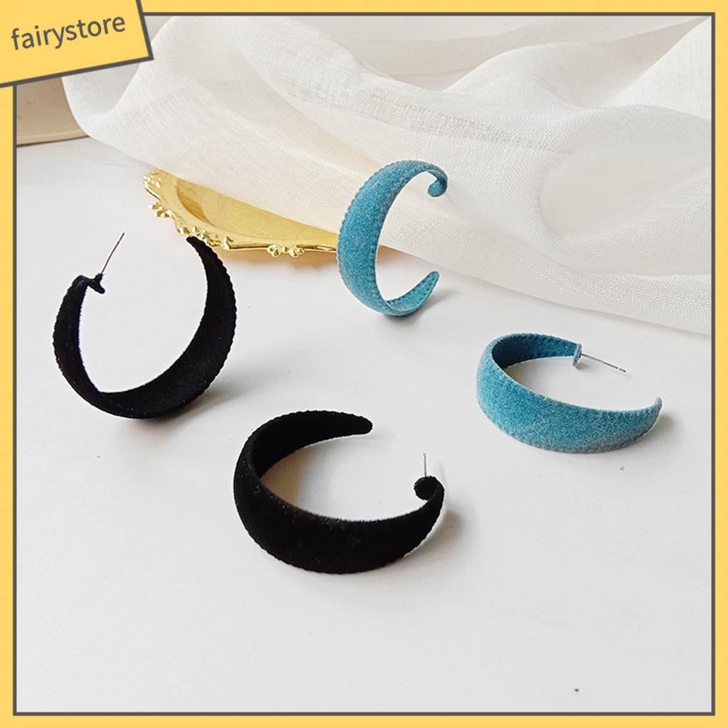 Đôi Khuyên Tai Tròn Phong Cách Vintage Thời Trang Cho Nữ