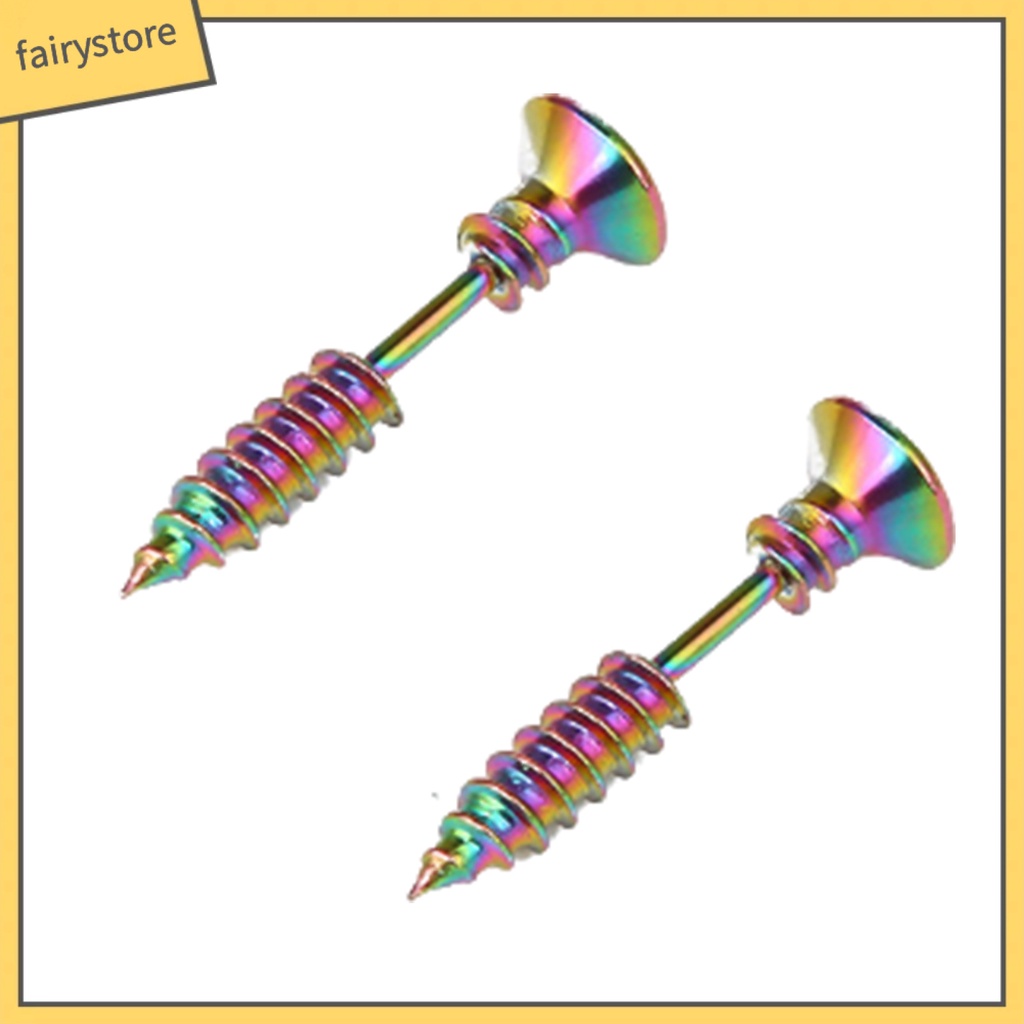 Bông Tai Hai Mặt Hình Ốc Vít Vui Nhộn Thời Trang