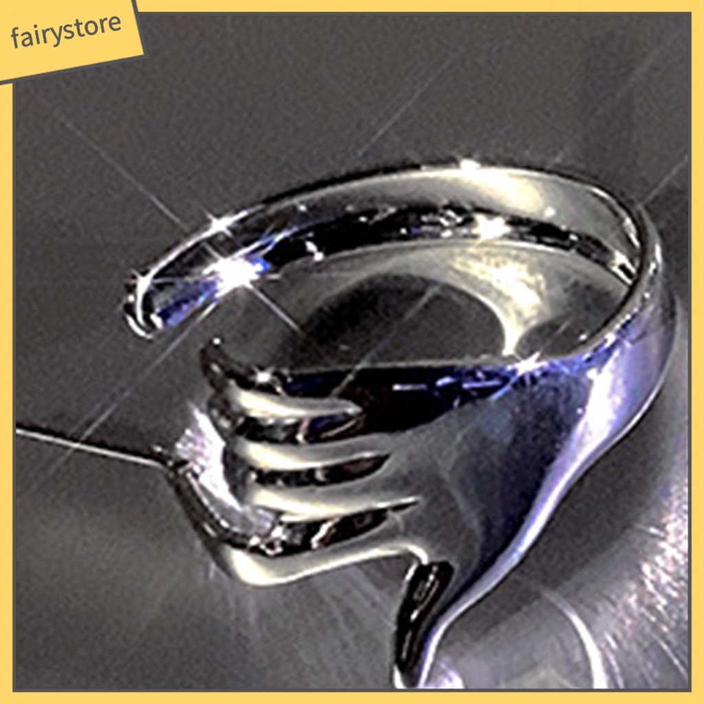 1 Bông Tai Hình Bàn Tay Mạ Điện Phong Cách Hip Hop Thời Trang Tiệc Cưới