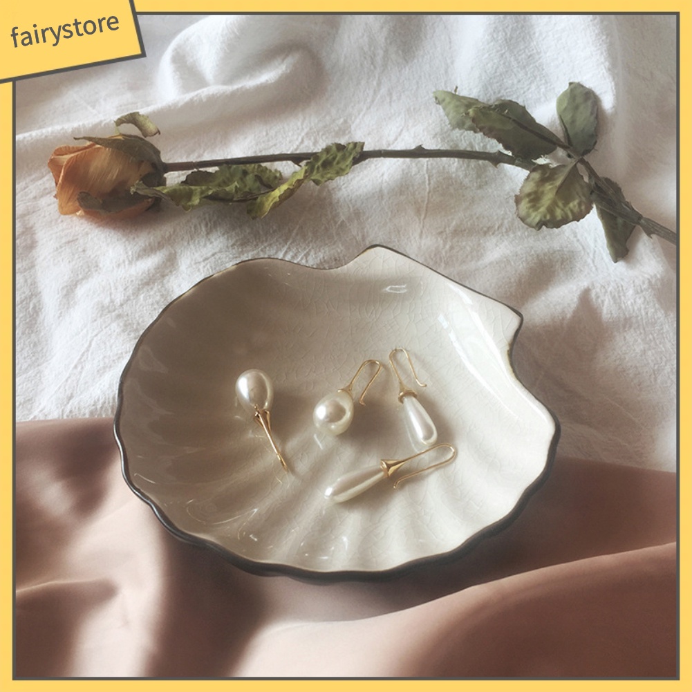 Bông Tai Giọt Nước Đính Ngọc Trai Giả Phong Cách Baroque Dành Cho Nữ