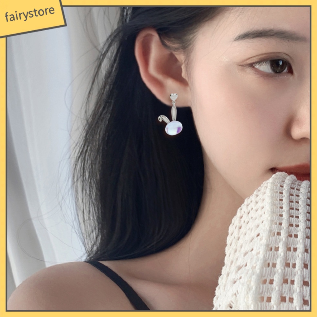 1 Bông Tai Hình Mặt Trăng / Trái Tim / Đá Mặt Trăng Bằng Đồng Trang Trí Chống Rỉ Sét [FRO] [FRO] 1 Chiếc Bông Tai Đinh Tán / Trái Tim / Tai