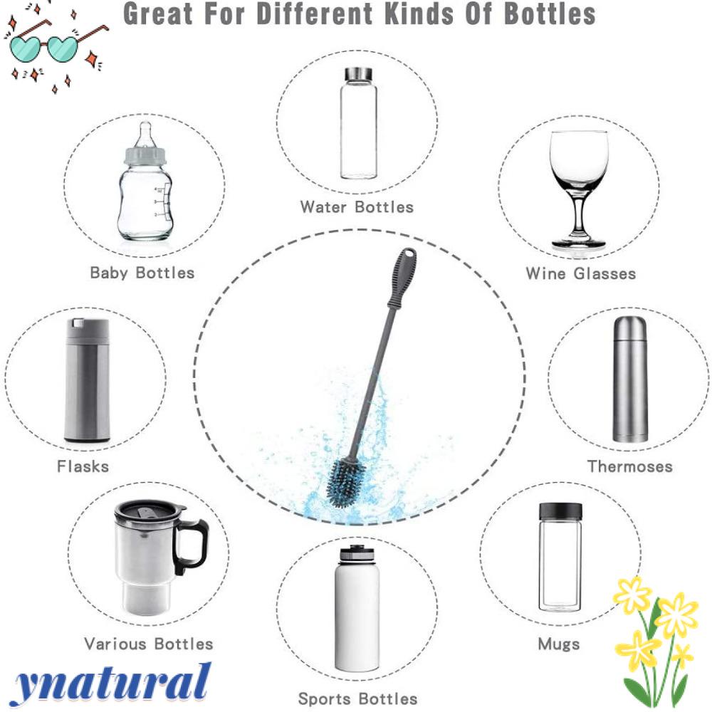 Bàn Chải Vệ Sinh Bình Sữa Em Bé Cán Dài Đa Năng Tiện Dụng