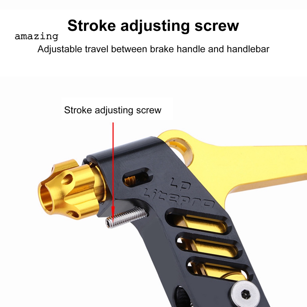 1 Cặp Tay Thắng Bằng Hợp Kim Nhôm Gọn Nhẹ Chống Mòn Cho Xe Đạp