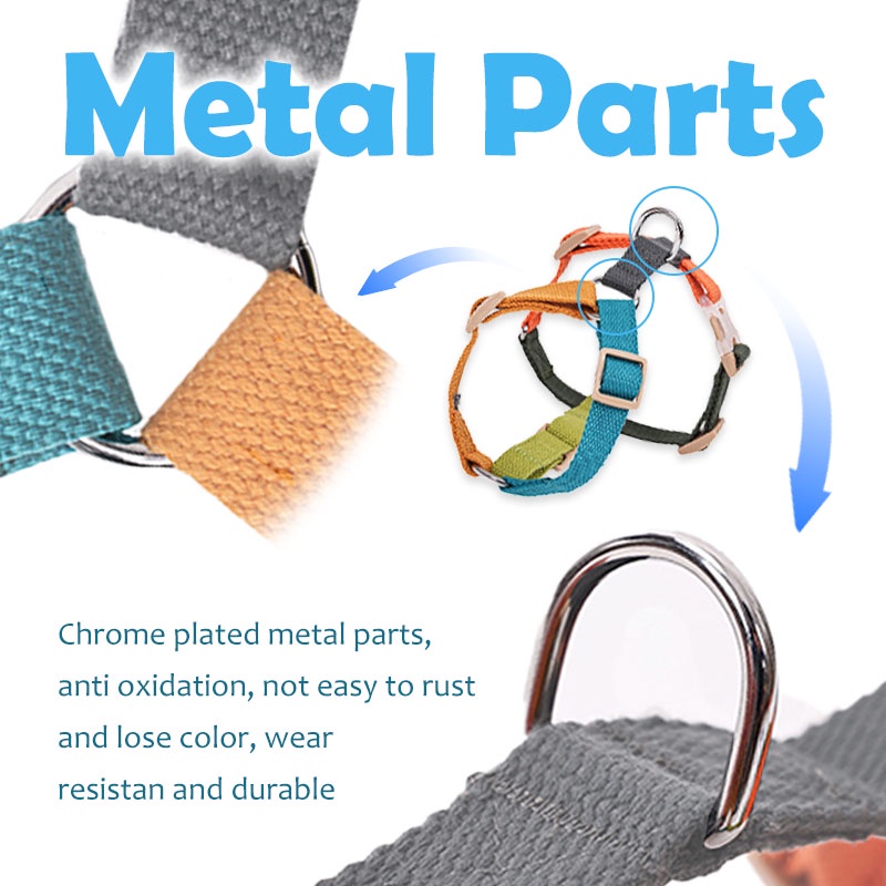 HamshMoc Bộ Dây Dắt Và Dắt Thú Cưng Đi Dạo Mềm Mại Thoải Mái Bền Bỉ Có Khóa Tháo Gỡ Nhanh Cỡ Nhỏ / Vừa / Nhỏ