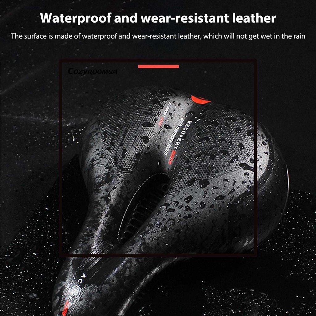 Yên Xe Đạp Leo Núi Bằng Da PU Thiết Kế Đục Lỗ Thông Dụng