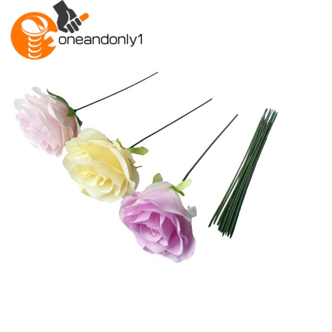 Set 100 Bông Hoa Nhân Tạo Có Thể Uốn Cong Linh Hoạt Trang Trí Tiệc Cưới