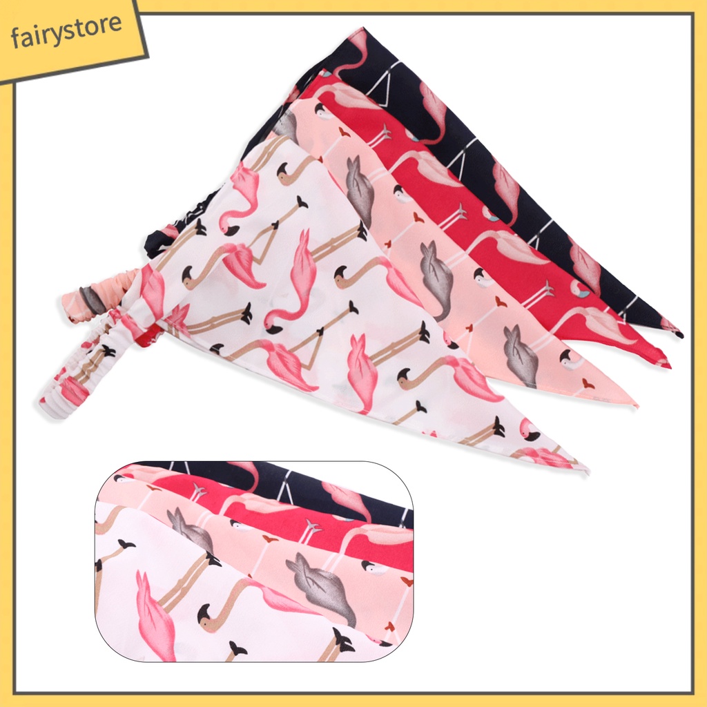 Khăn Choàng Cổ Co Giãn Thoáng Khí In Họa Tiết Hoa / Tam Giác Cổ Điển Cho Nữ