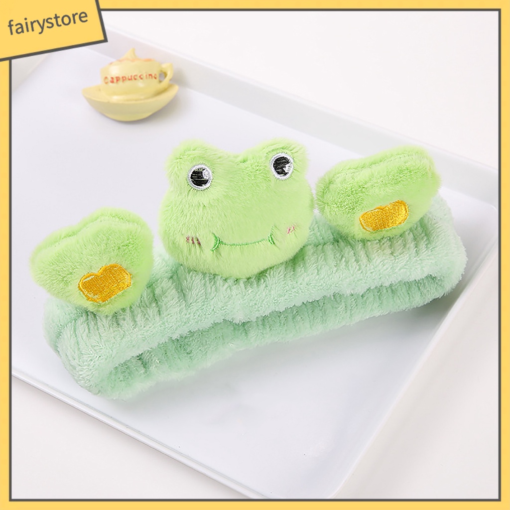 Băng Đô Cài Tóc / Rửa Mặt Thấm Hút Mồ Hôi Hình Thú Hoạt Hình Dễ Thương Cho Nữ