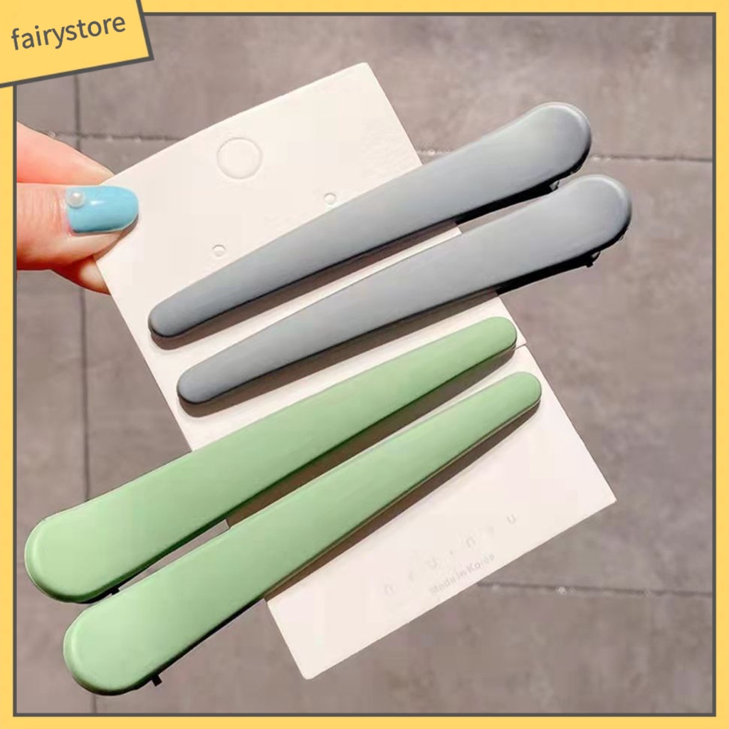 Kẹp Tạo Kiểu Tóc Màu Trơn Chống Trượt Gọn Nhẹ