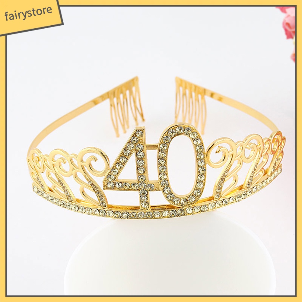 Cài Tóc Vương Miện Đính Đá Lấp Lánh Thời Trang 10 / 18 / 21 / 30 / 40 / 50