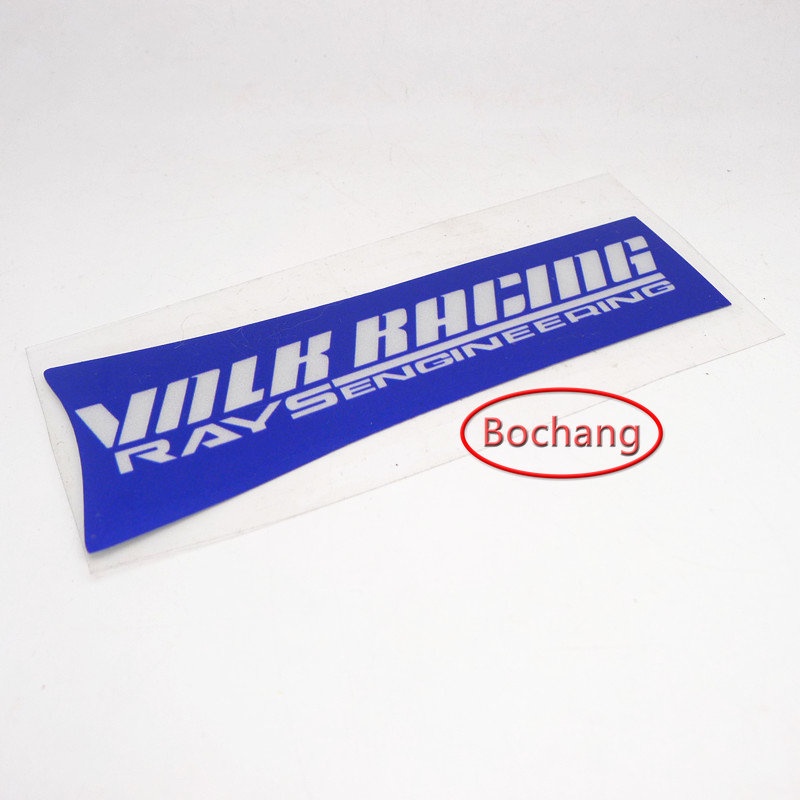 Set 4 Miếng Dán In Logo Phản Quang Trang Trí Căm Xe Hơi JDM TE37 SL