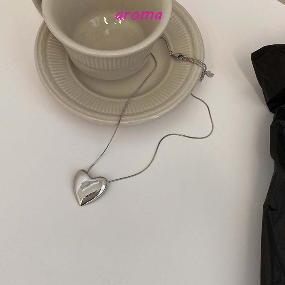 Vòng cổ Choker Ba Chiều Bằng Hợp Kim Đơn Giản Phong Cách Hàn Quốc Cho Nữ