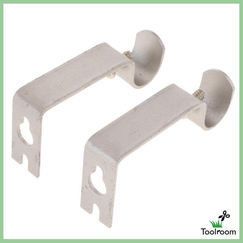 Bộ 2 Giá Đỡ Thanh Treo Rèm Cửa Bằng Kim Loại Tiện Dụng