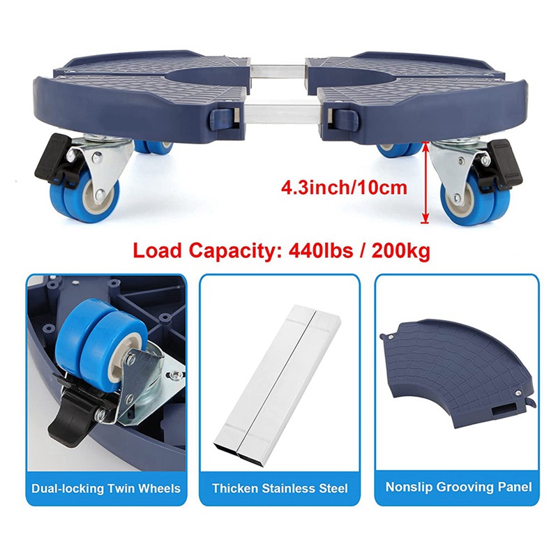 Khay Trồng Cây Có Bánh Xe Lăn Chịu Được Sức Nặng 440Lbs Tùy Chỉnh Kèm Chức Năng Braking