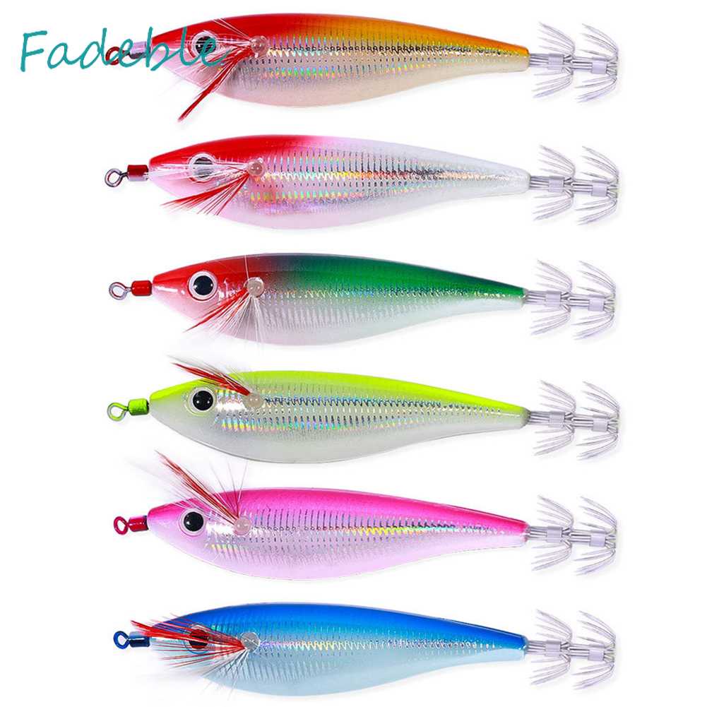 Mồi Câu Cá Giả Hình Bạch Tuộc Dạ Quang 10cm 10g