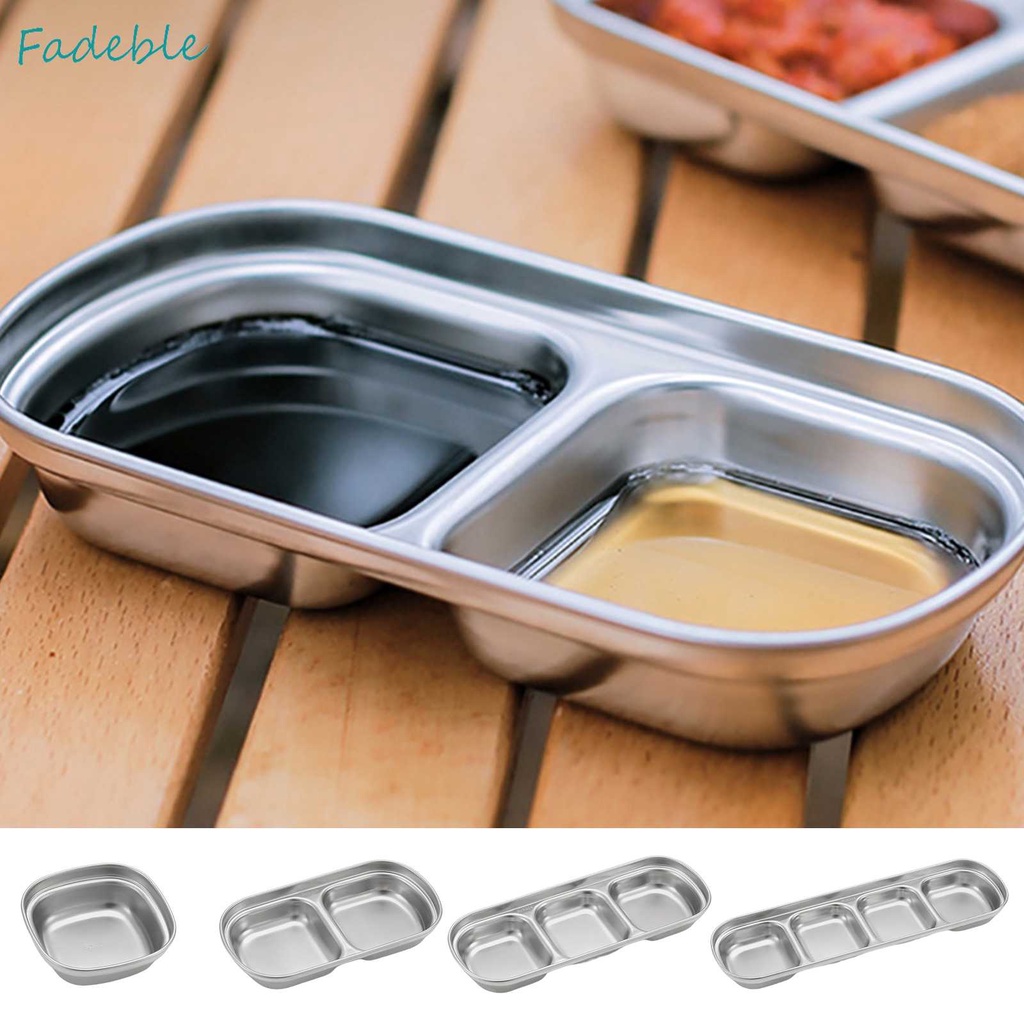 Khay Đựng Gia Vị Bằng Thép Không Gỉ 1 / 2 / 3 / 4 Ngăn