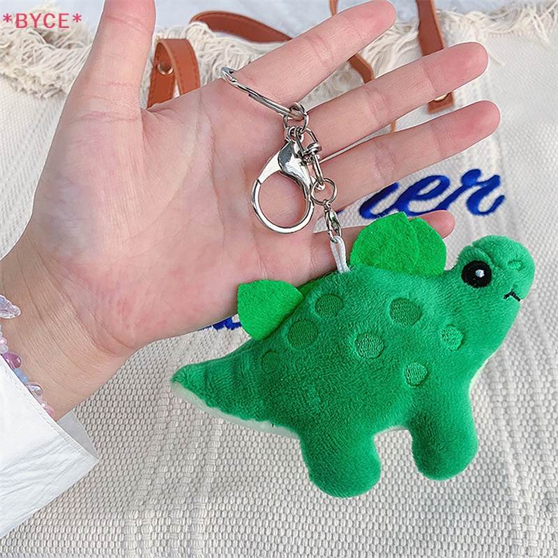 Móc Khóa Khủng Long Nhồi Bông 12cm Màu Xanh Lá Dễ Thương Mới