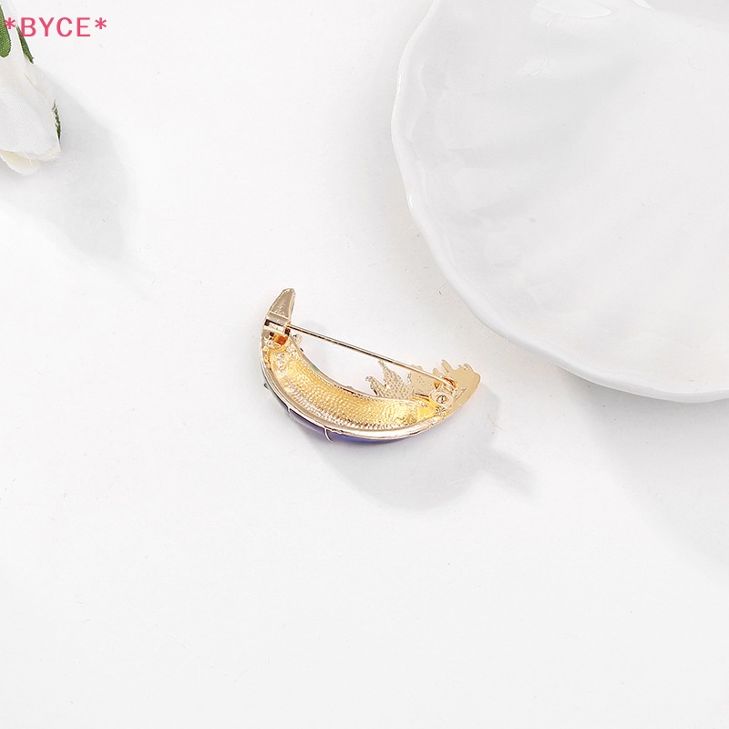 Ghim Cài Áo Hình Lâu Đài Mặt Trăng Tráng Men Thời Trang Cho Nữ Mới