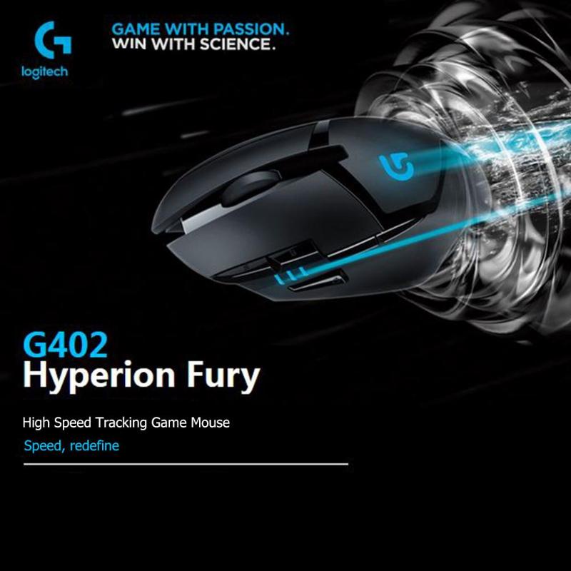 Chuột Quang Chơi Game Có Dây 4000DPI 24Ship G402 Cho PC