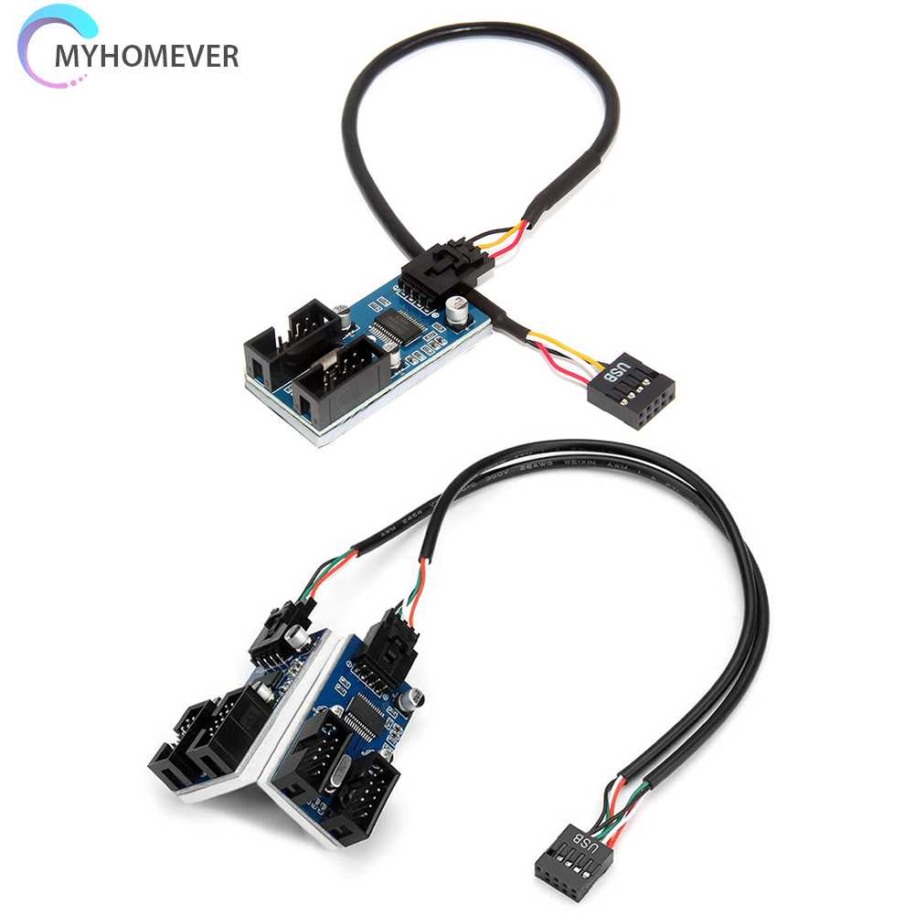 Dây Cáp Nối Bo Mạch Chủ 1 / 2 Cổng USB 9 Pin