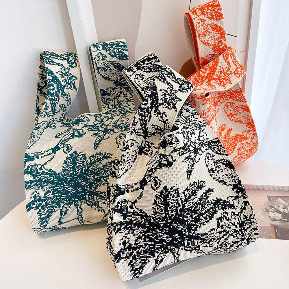 Túi Đựng Điện Thoại / Chìa Khóa / Mỹ Phẩm / Son Môi Dệt Kim Phong Cách Hàn Quốc