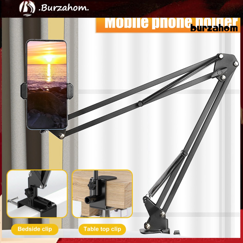 Giá Đỡ Điện Thoại [BU] Thiết Kế Kẹp Dài Xoay 360 Độ Để Bàn Tiện Lợi