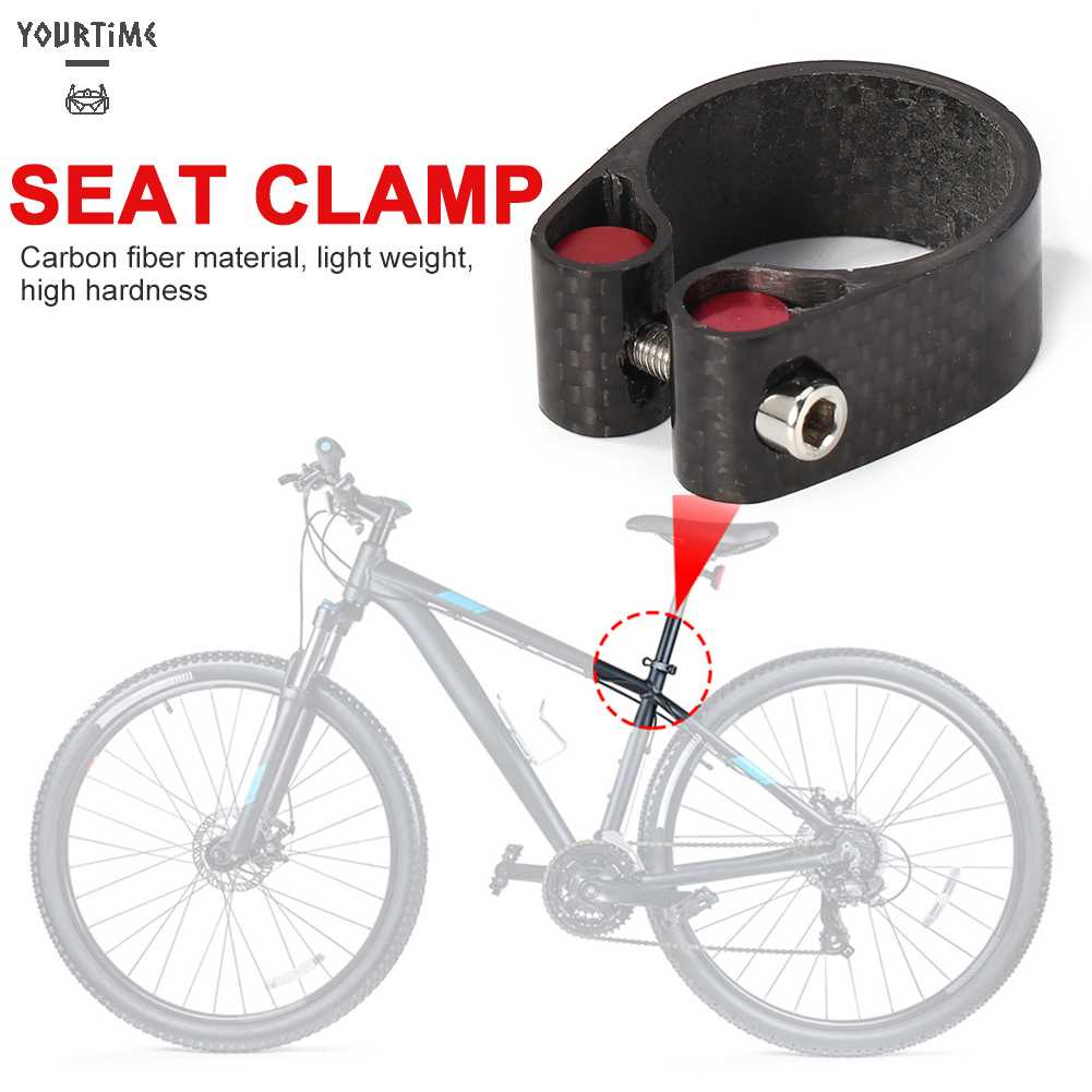 Kẹp Cố Định Yên Xe Đạp 30.8 / 30.9 / 31.6mm Bằng Sợi Carbon