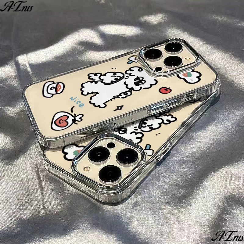 ✅Ốp Điện Thoại Dẻo Họa Tiết Chú Chó Trắng Dễ Thương Chống Sốc Cho Iphone14ProPlus 7iPhone12813 max / ZG7H 11