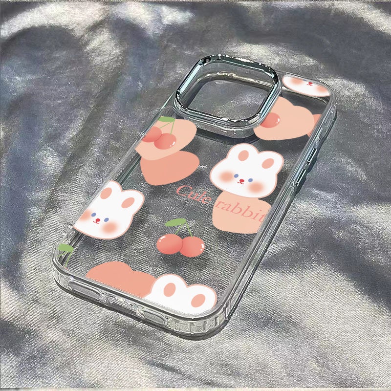 ✅Ốp Điện Thoại Mềm Chống Sốc Màu Hồng Họa Tiết Gấu Dễ Thương Cho Iphone 12 Max137plus 1114pro8 RH0S