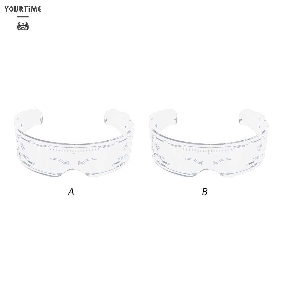 Mắt Kính Gọng Nhựa Acrylic Có Đèn LED Phát Sáng Độc Đáo
