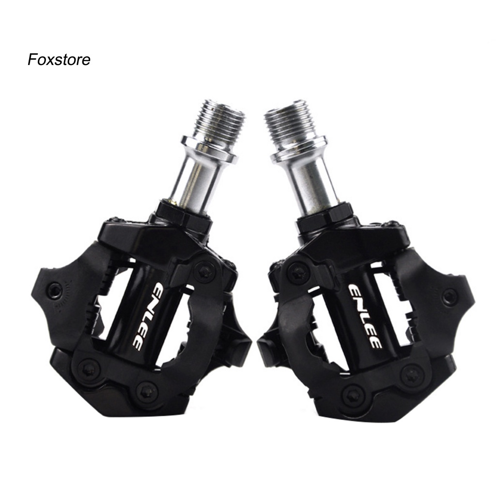 1 Cặp Bàn Đạp Xe Đạp Bằng Hợp Kim Nhôm Tự Khóa Chất Lượng Cao