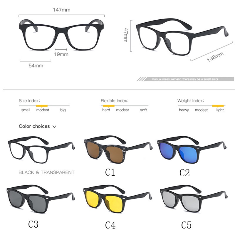 Kính Mát Nam Châm Phân Cực Có Kẹp