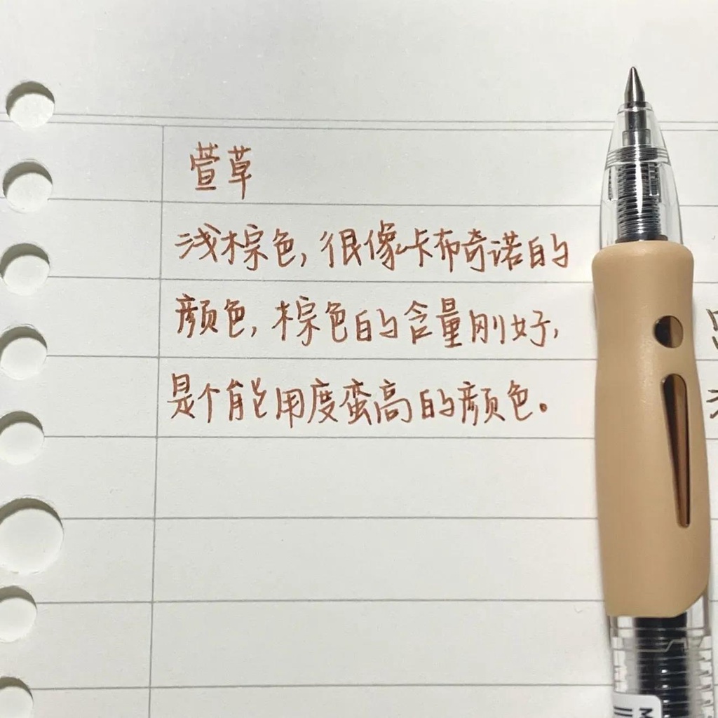 Bút Mực Gel 0.5 / 6 Màu Sắc Tùy Chọn Phong Cách Retro
