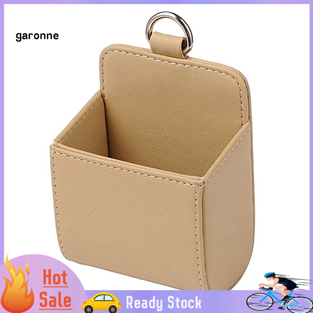 Giỏ Giả Da Đựng Vật Dụng Gắn Khe Điều Hòa Xe Hơi