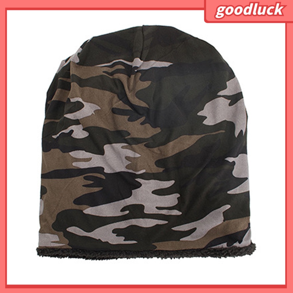 [GLO] Mũ Beanie Mùa Đông Baggy Lông Cừu Mềm Nhẹ Thoáng Khí Co Giãn Phối Màu Tương Phản Chống Lạnh Họa Tiết Rằn Ri Cho Nam Mặ