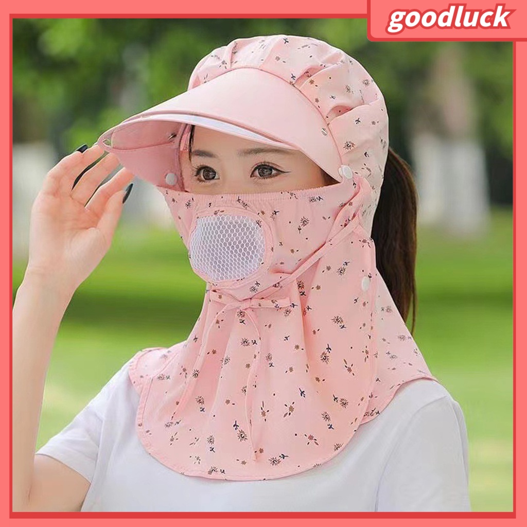 Mũ Tai Bèo Chống Nắng Cột Dây Thoáng Khí In Họa Tiết Hoa Có Thể Tháo Rời